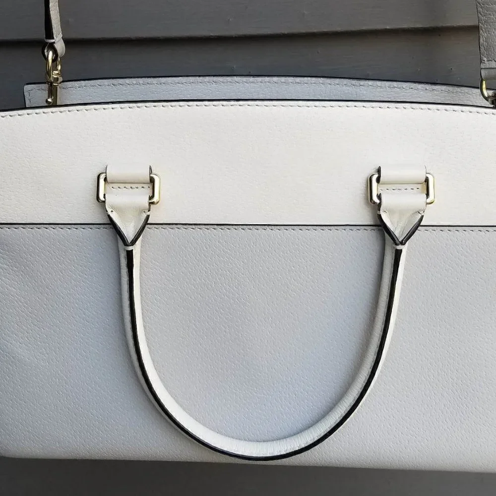 Iconic Kate Spade Gray Cameron Street Candace Leather Satchel - Picture 3 of 13